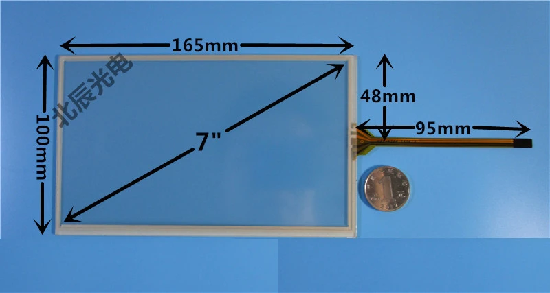 7 дюймовый сенсорный экран TP четырехпроводная резистивная Стандартная