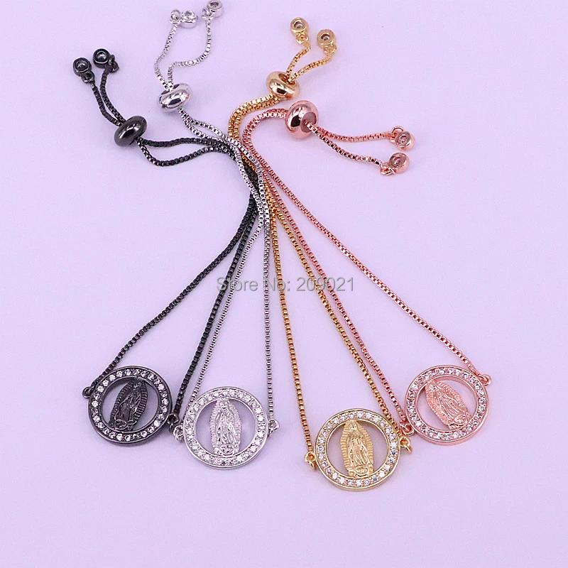 Новое поступление 10 шт очаровательные женские Браслеты Микро Проложить CZ Циркон