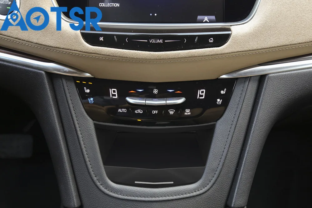 Aotsr QI Беспроводное Автомобильное зарядное устройство для Cadillac XT5 2017 2019