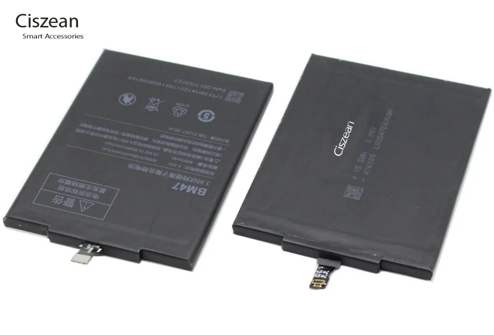 Ciszean 2 шт 4000 мАч/15.4Wh BM47 / BM 47 Замена литий-полимерный аккумулятор для Xiaomi Hongmi Redmi 3 S 4X
