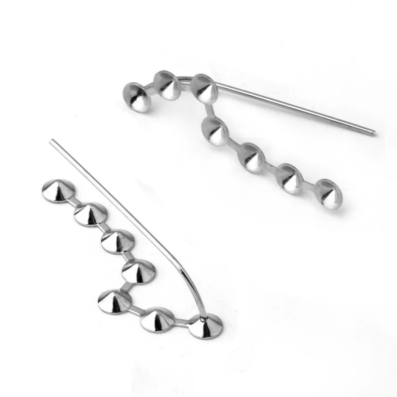 Базовые настройки сережек из нержавеющей стали 7 заглушек заостренная задняя