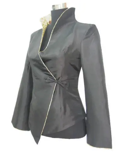 

Chinese Traditional Costume Women's Silk Satin Jacket Coat Size: M to 2XL