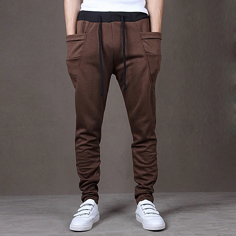 Мужские спортивные штаны шаровары повседневные Модные Мешковатые стильные для