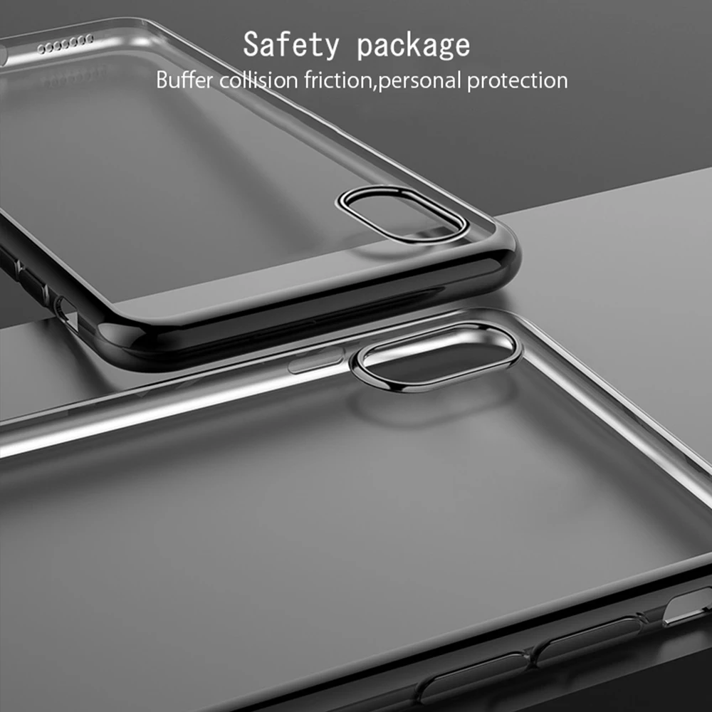 Прозрачный чехол для телефона Apple iPhone X XR XS Max 8 7 6S 6 Plus 5 5S SE мягкие прозрачные чехлы