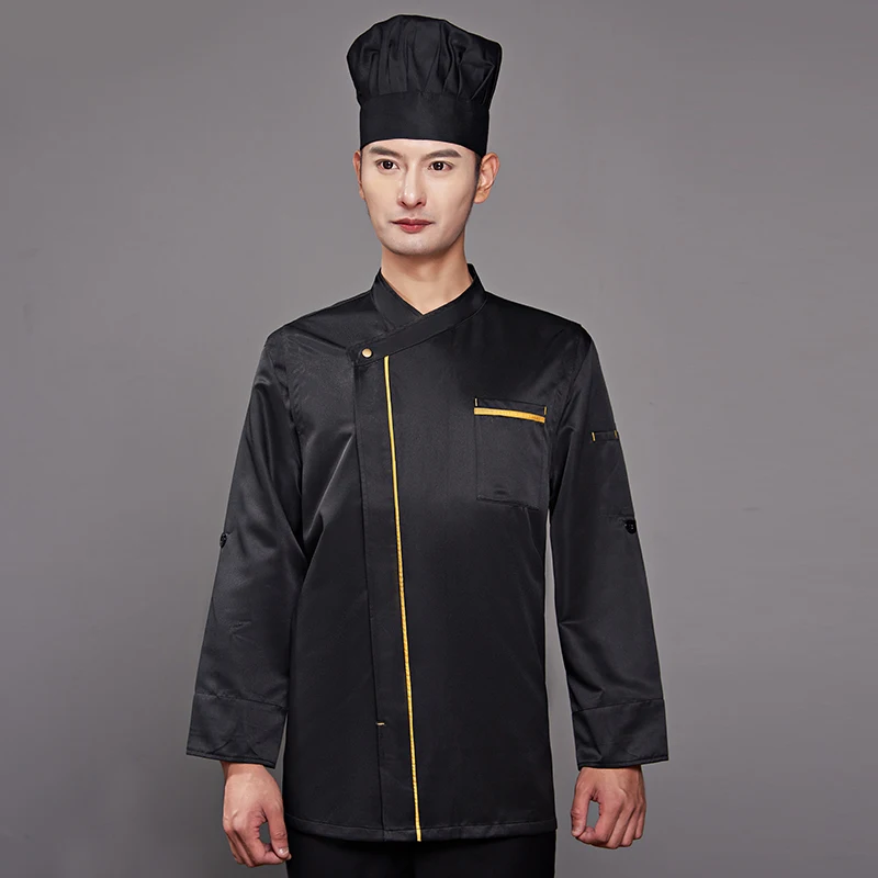 Пальто шеф повара с длинными рукавами рабочая одежда для ресторана кухни