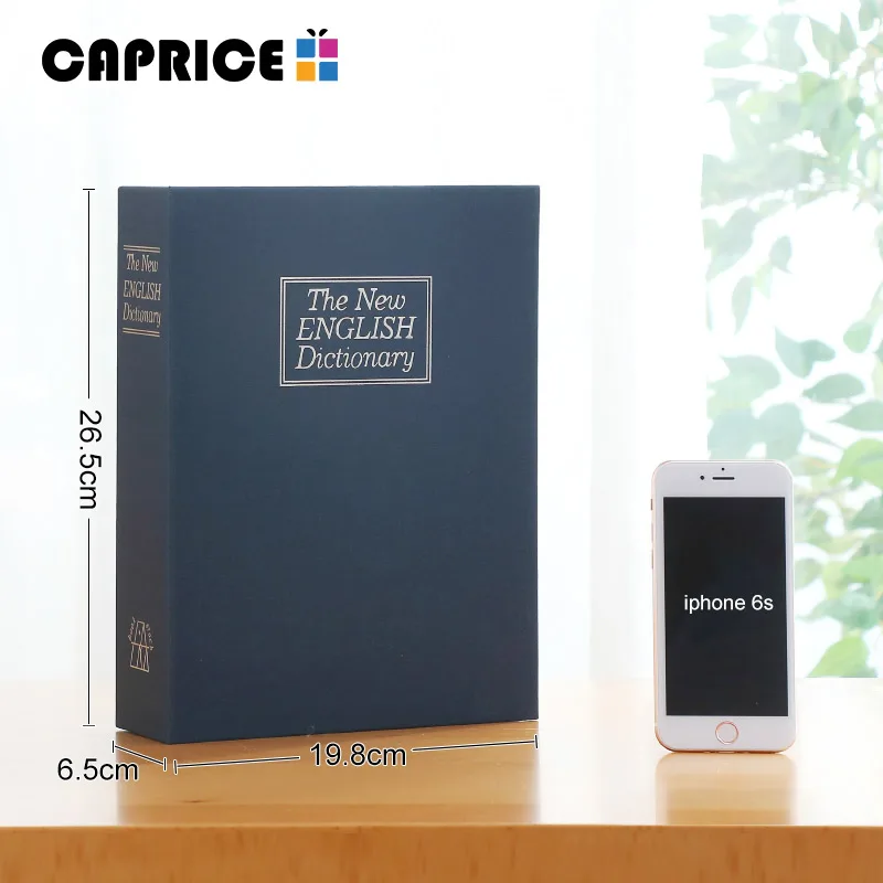 Large Book Safe Money Box Coin Bank Saving Deposit Hidden Piggy Keylock Password Metal Home Decoration Accessories SB-S | Дом и сад
