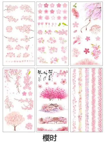Sticker 6 Sheets/Set Unicorn Sticker Stationery Kawaii Sticker Flakes Novelty Cartoon Custom Stickers Diary Decoration Cute Stickers - Цвет: Sticker