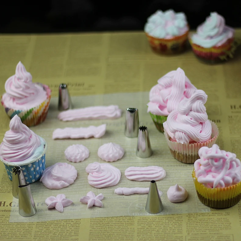 8 шт./компл. силиконовые Кухня аксессуары Обледенение Трубопроводы Крем