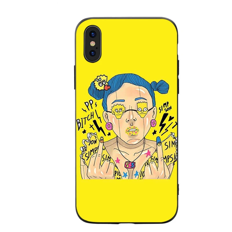 Средний F забавные чехлы для телефонов Чехол iphone X XR XS MAX 6 6s 7 8 Plus ТПУ покрытие чехла