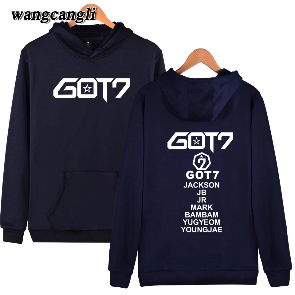 GOT7 глаза на Вас милые толстовки для женщин/мужские куртки с капюшоном и принтом