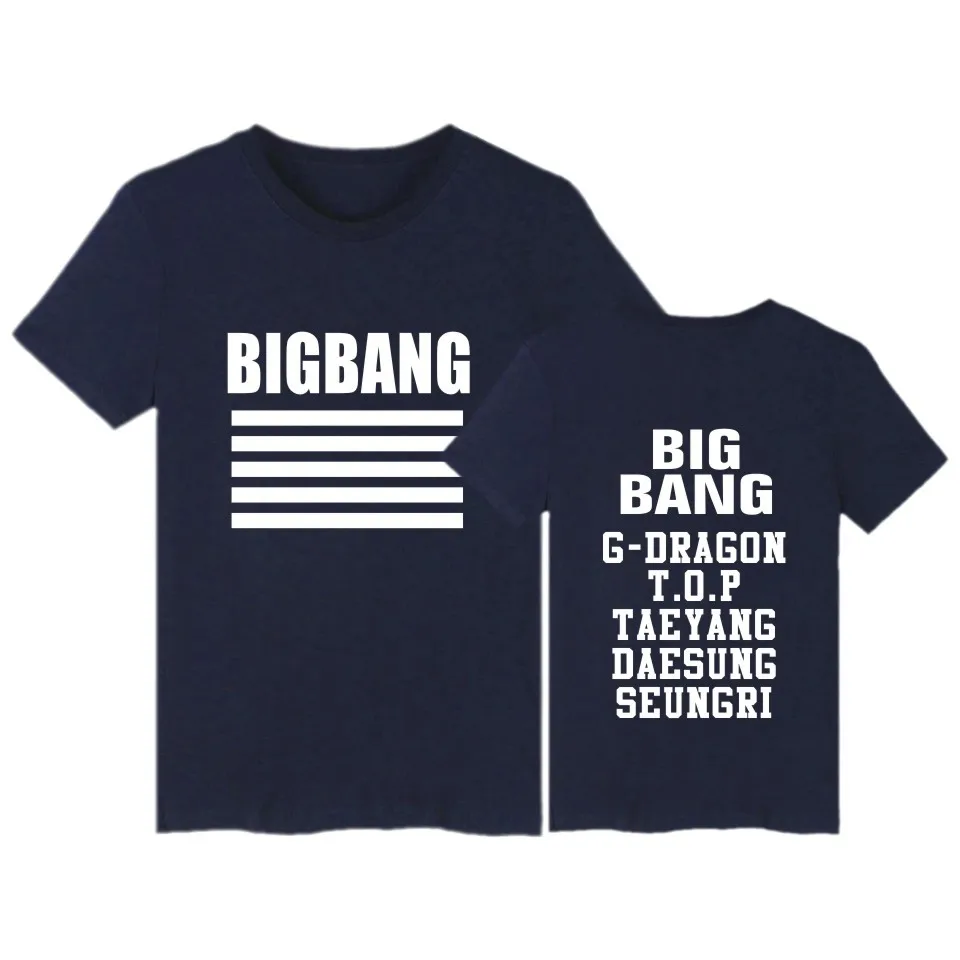 Kpop альбом bigbang Сделано Красный мешалка Футболка короткий рукав o образный вырез gd