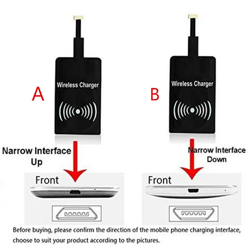 Effelon для Android Micro USB универсальное беспроводное зарядное устройство Qi приемник