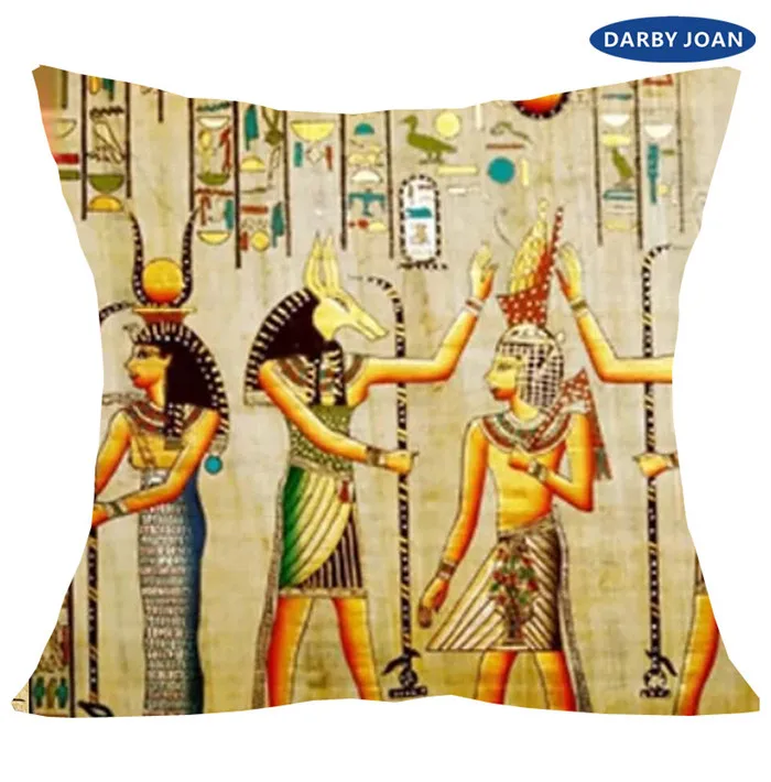 As Photo Shows-16 Наволочка квадратная декоративная подушка, Egyptische perkament pharoahs, Egyptische adellaar, Egyptische symbool - Цвет: As Photo Shows-16