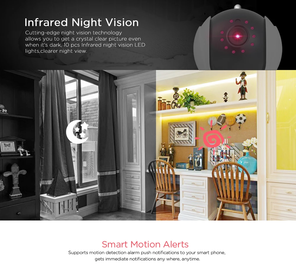Sricam SP020 1080P IP камера наблюдения для помещений с автоматическим отслеживанием умный дом камера с ИК ночного видения монитор обнаружения