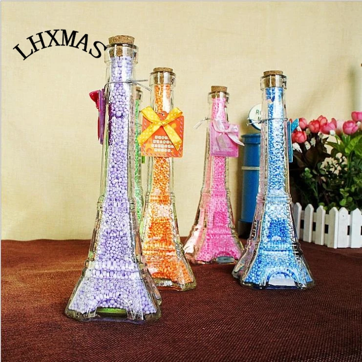Милая миниатюрная бутылочка желаний креативная Эйфелева башня дизайн Ремесла