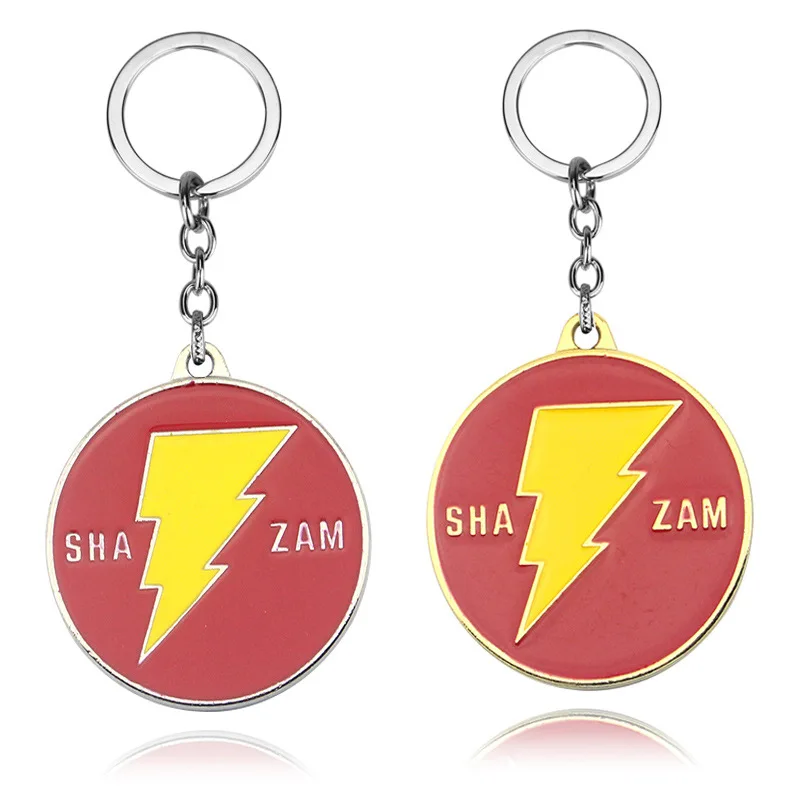 DC Movie Shazam косплей брелок супергерой Ша зам металлическая эмаль автомобильный
