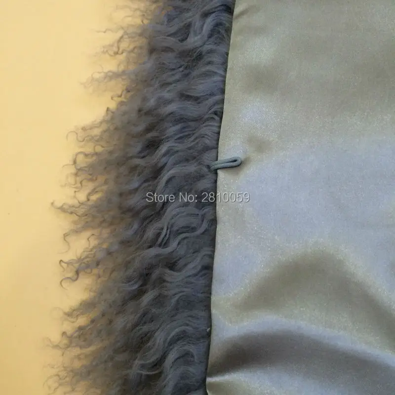 Воротник из натуральной монгольской овечьей шерсти шарф натурального меха