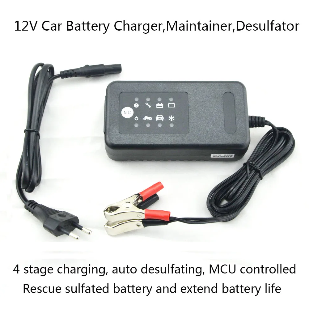 12V SLA GEL AGM VRLA зарядное устройство 4 ступени зарядки функция десульфирования для