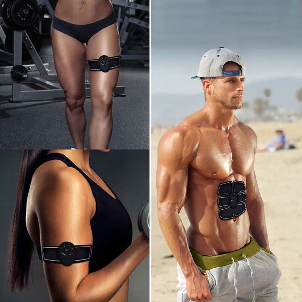Мышцы Массажер обучающей Форма Fit Комплект ABS шести Pad брюшной электрический