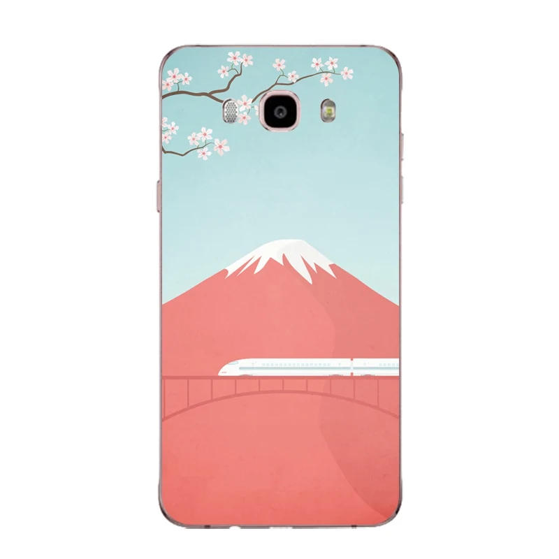 Soft Silicone TPU Phone Case For Samsung J3 J5 J7 S6 S7 S8 note8 A3 A5 C7 J2prime fish Horse Scenery Simple Free Shipping | Мобильные