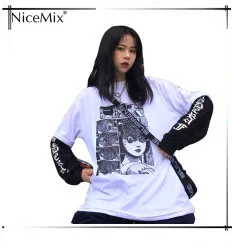 NiceMix, весенний Повседневный свитер с цветочным рисунком, женские пуловеры в стиле Харадзюку, Осенние винтажные Джемперы, Корейская уличная одежда, Pull Hiver Femme