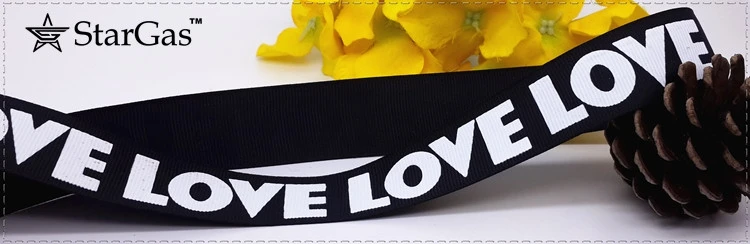 Черная Нижняя надпись LOVE 1 дюйм (2 5 см) м/лот ленты с надписью пояс для шитья ручной