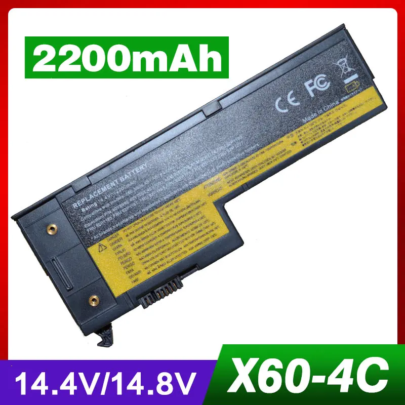 Аккумулятор для ноутбука 2200 мАч 14 8 в IBM ThinkPad X60 X60s X61 X61s 40Y7001 92P1168 93P5027 42T4630 92P1170 93P5028