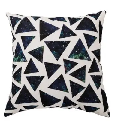 Наволочка для подушки с треугольным принтом мечты хлопчатобумажная льняная