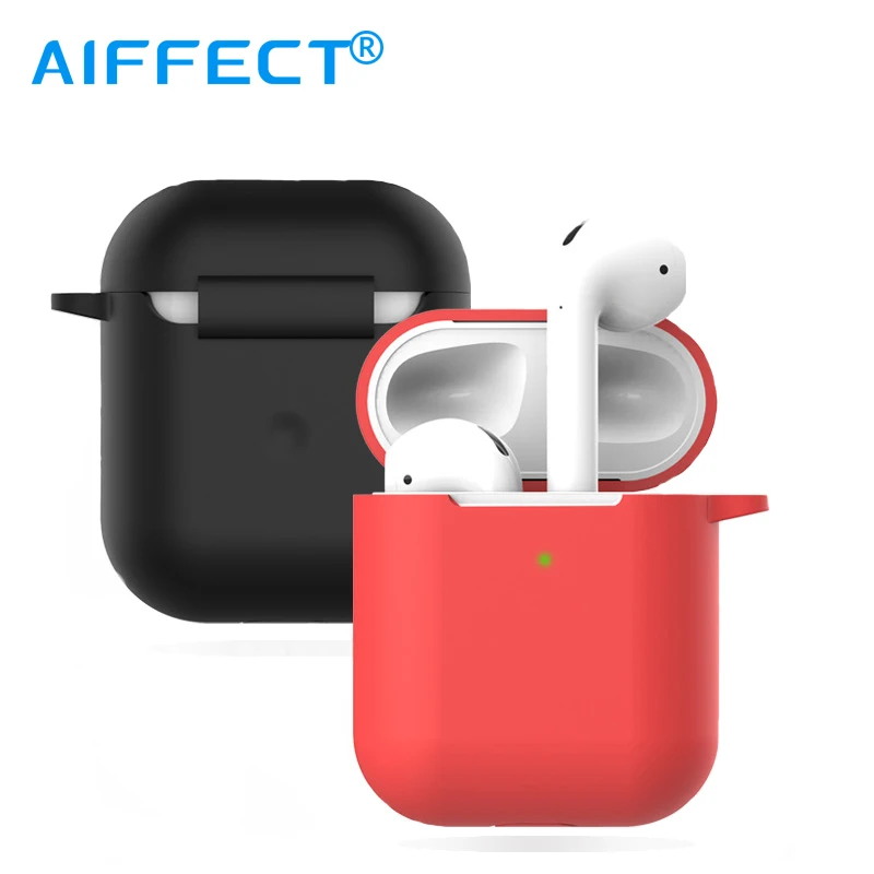 AIFFECT Bluetooth чехол для Apple AirPods 2 Силиконовый наушник Защитная крышка аксессуары