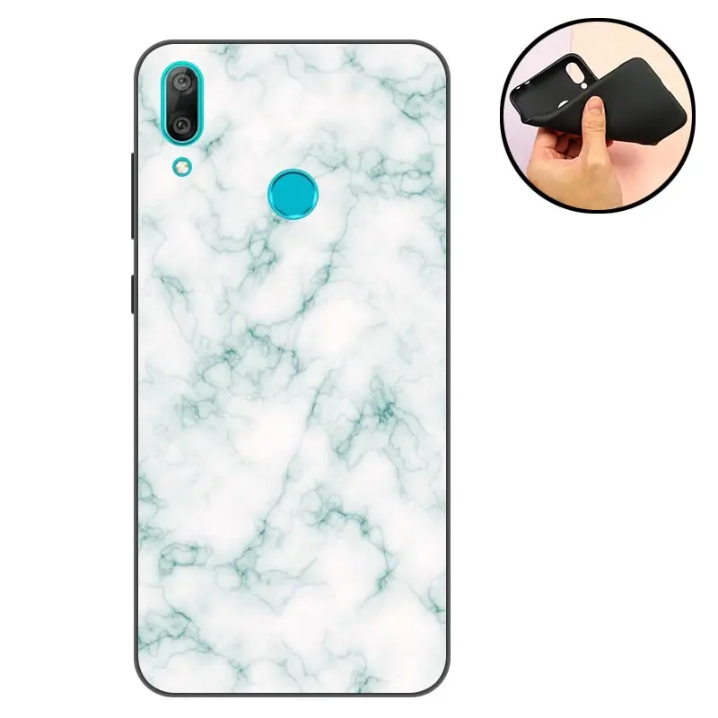 Чехол для 6 26 &quotHuawei Y7 Prime 2019 мягкий матовый чехол Huawei силиконовый телефона из ТПУ Y