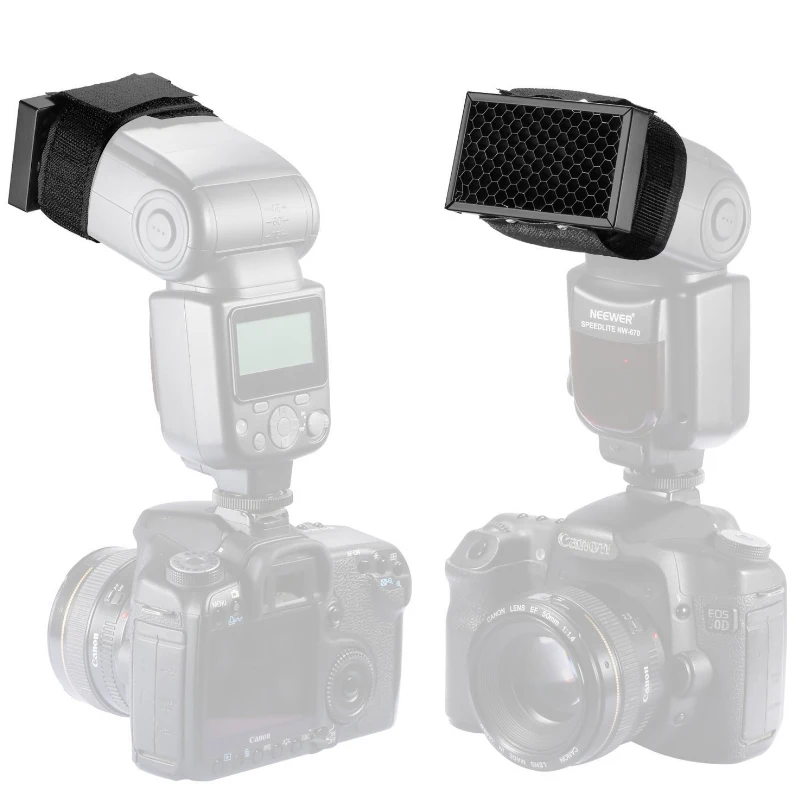 Медовая расческа honey Grid фильтр расческа Speedlite Диффузор софтбокс вышибатель для фотостудии вспышки для Canon Nikon sony Yongnuo