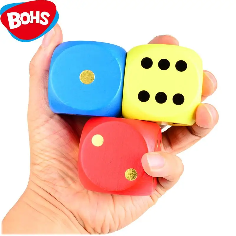 BOHS большой 7 цветов деревянные кости семейная настольная игра игровая игрушка