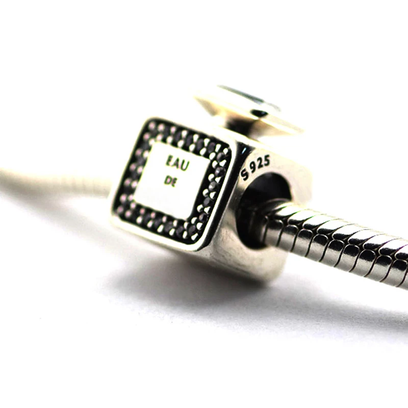 Подходит для браслетов Pandora с подвесками 100% 925 пробы серебряные украшения подпись