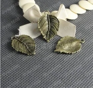

(A1590)30*21 мм винтажные модные ювелирные изделия с листьями, аксессуары, подвеска, античный сплав