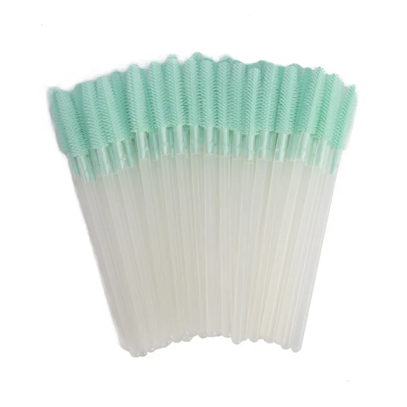 Transparent-Green A Zwellbe одноразовые силиконовые гелевые, для ресниц расческа 50 шт./упак. удлинение ресниц тушь для ресниц палочки для макияжа Профессиональные косметические инструменты - Цвет: Transparent-Green A