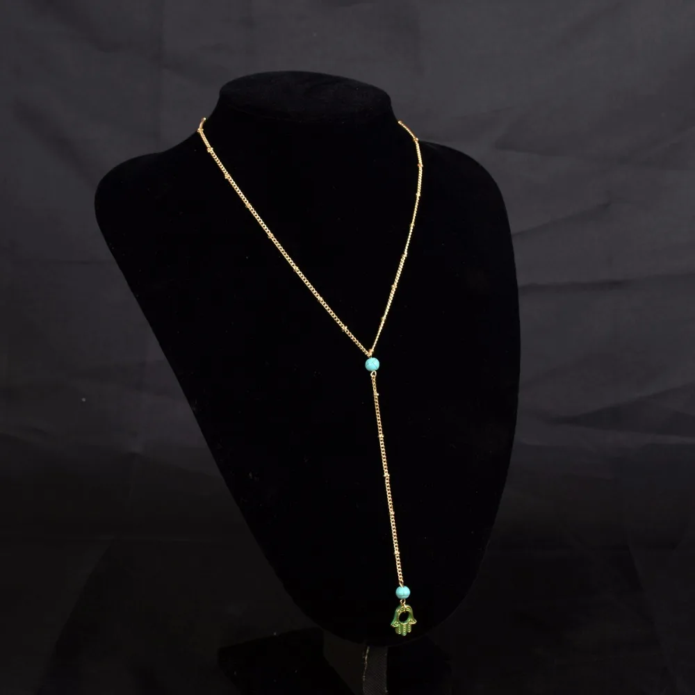 Минималистичный tu rquoiseNecklace Daimond Dainity Gold Ster ling Sil ver розовое золото рождественский