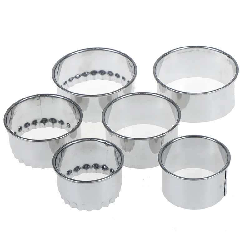 3 шт. круглая/Цветочная резка теста Инструмент Кухонные гаджеты из нержавеющей