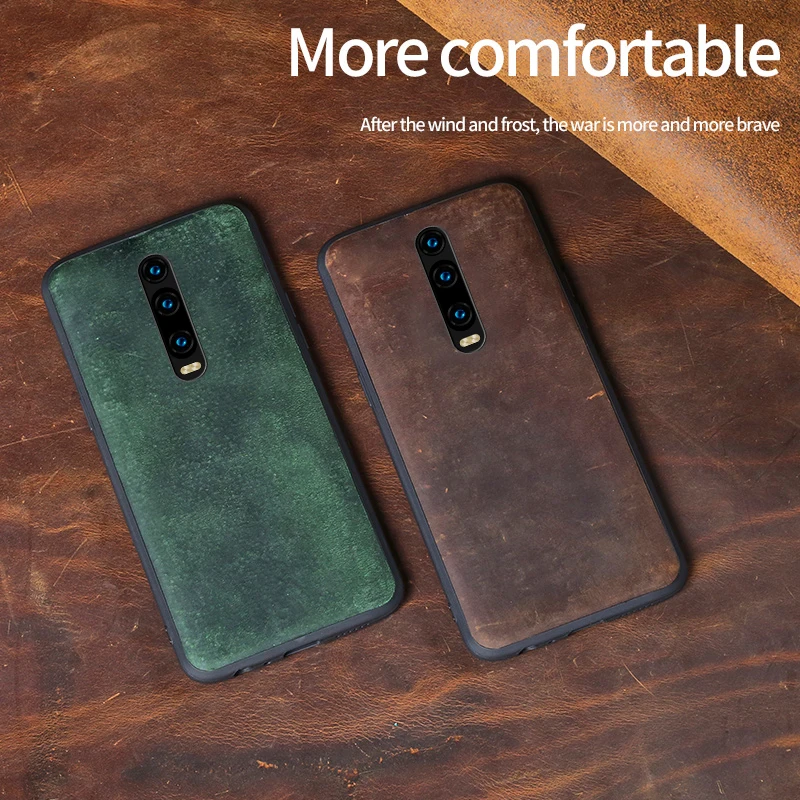 Дешевый чехол для телефона из натуральной кожи Xiaomi Redmi 9 9t K20 Pro винтажный базовый Mi