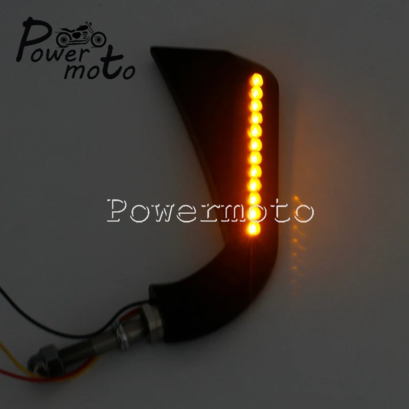 12 шт. LED черное Кафе Racer зеркала заднего вида мотоцикла алюминиевый топор боковое