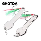 Приманка ложка для рыбной ловли,  10g, 1, 20g, 28g, 3, 5g 43g, 50g, металлическая Рыболовная Снасть серебристого, золотистого цветов