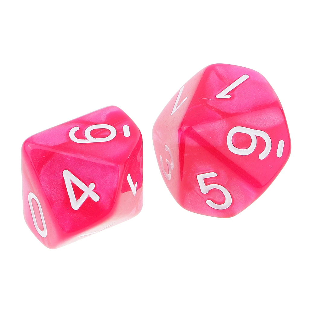 10 шт 10 сторонних игральных костей D10 многогранные игральные кости для подземелий и драконов MTG RPG любителей игр