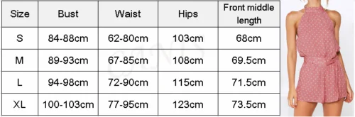 

Women Polka Dot Sleeveless Playsuit Bandage Jumpsuit Woman Backless Halter Romper Ladies Female Summer Beach Party Casual Suit