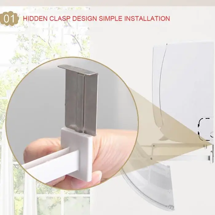 Fashion Hanging Air Conditioner Windshield Outlet Shutter Board Prevent Direct Blow Baffle Wind Shroud HY99 JY19