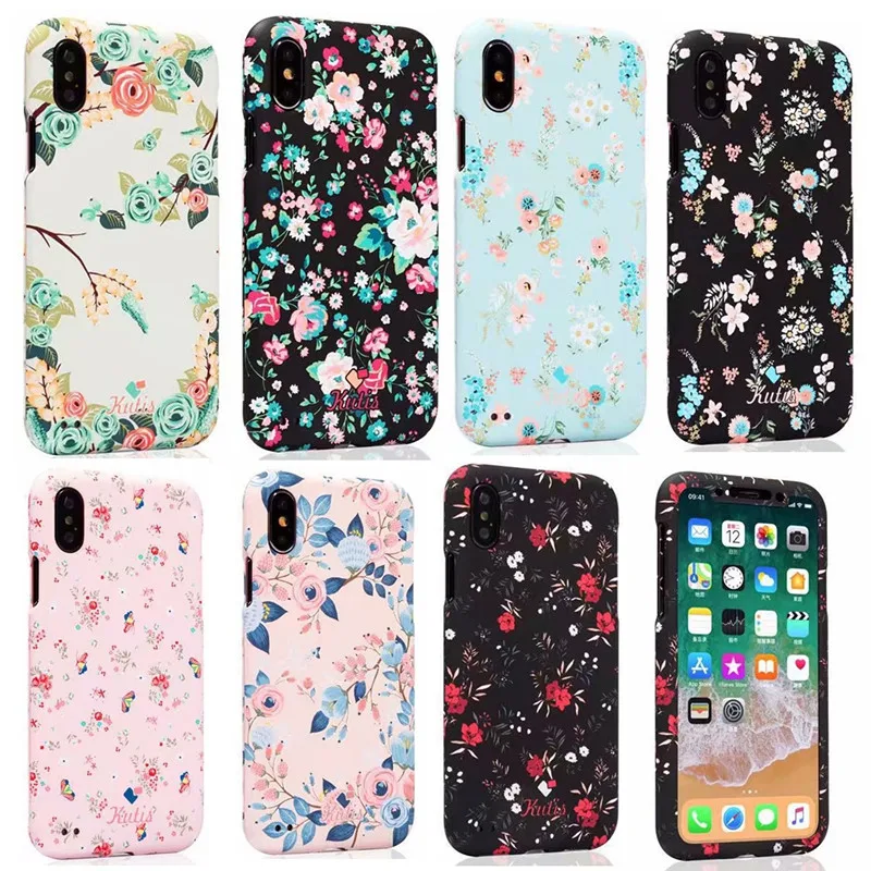 Модный светящийся чехол с полной защитой на 360 градусов для iPhone 7 8 Plus X жесткий