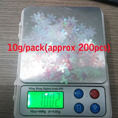 DIY002 18 мм 10 г Снежинка Форма Прозрачная Рассыпчатая Блёстки для Ремесла блеск пайетками для рукоделия Вышивание рождественские украшения - Цвет: DIY002