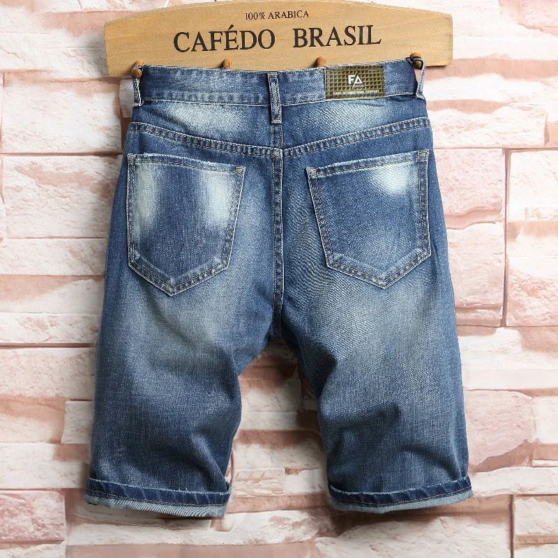 Коллекция 2018 года дизайнерская одежда из джинсовой ткани мужские летние