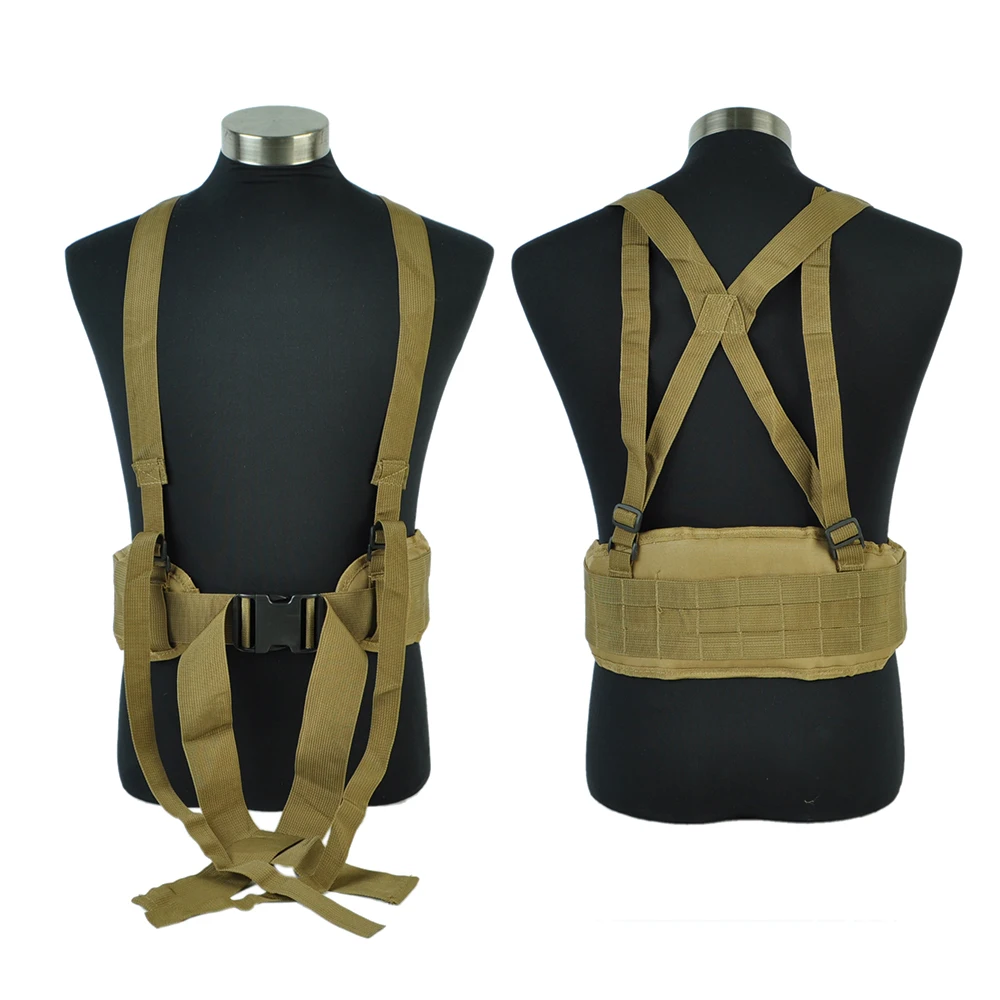 Ремень мужской тактический тяжелый пояс в стиле милитари H образной формы