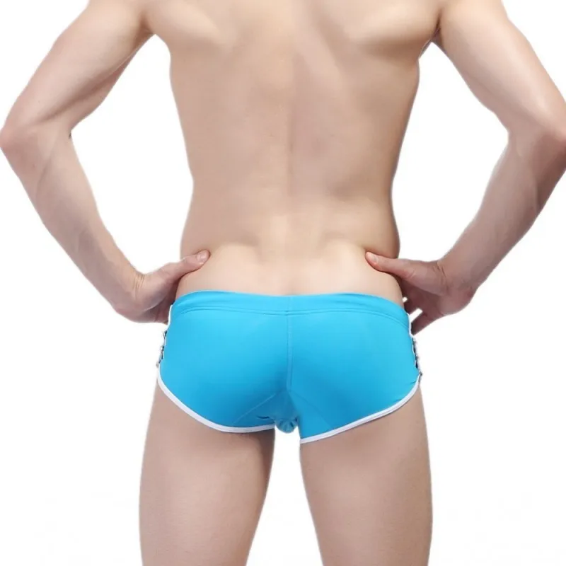 Sexy Swimwear Swimming Trunk Mens Swim Briefs Bulge Push Up Gay Men Swimsuit Bikini Bathing Suit Beach Sea Male Surf Bath Short