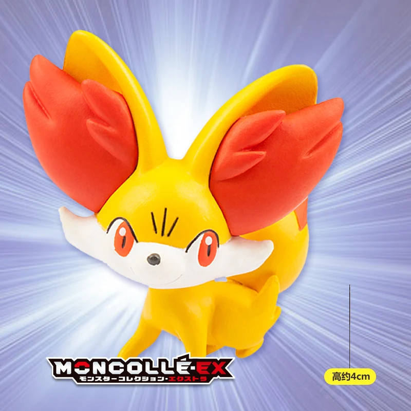 Мини игрушка Takara Tomy Pokemon monglue EX Sun Moon 4 см коллекция фигурок Fennekin Новинка