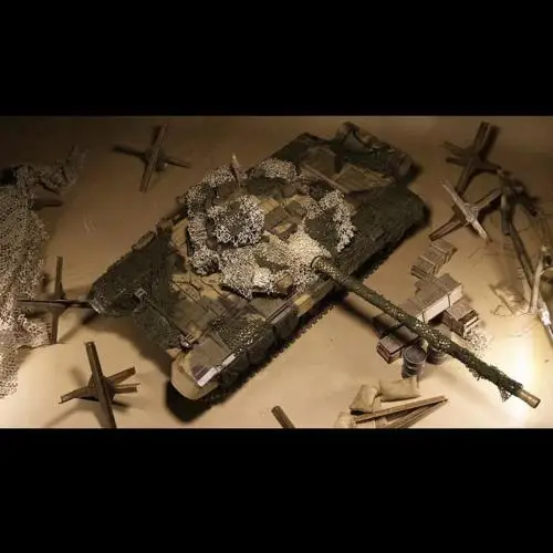1/16 RC Sherman немецкая модель Военный танк плотная камуфляжная сеть пустыня Тигр